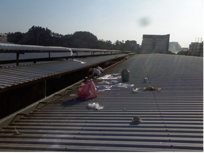 屋顶水沟防水工程